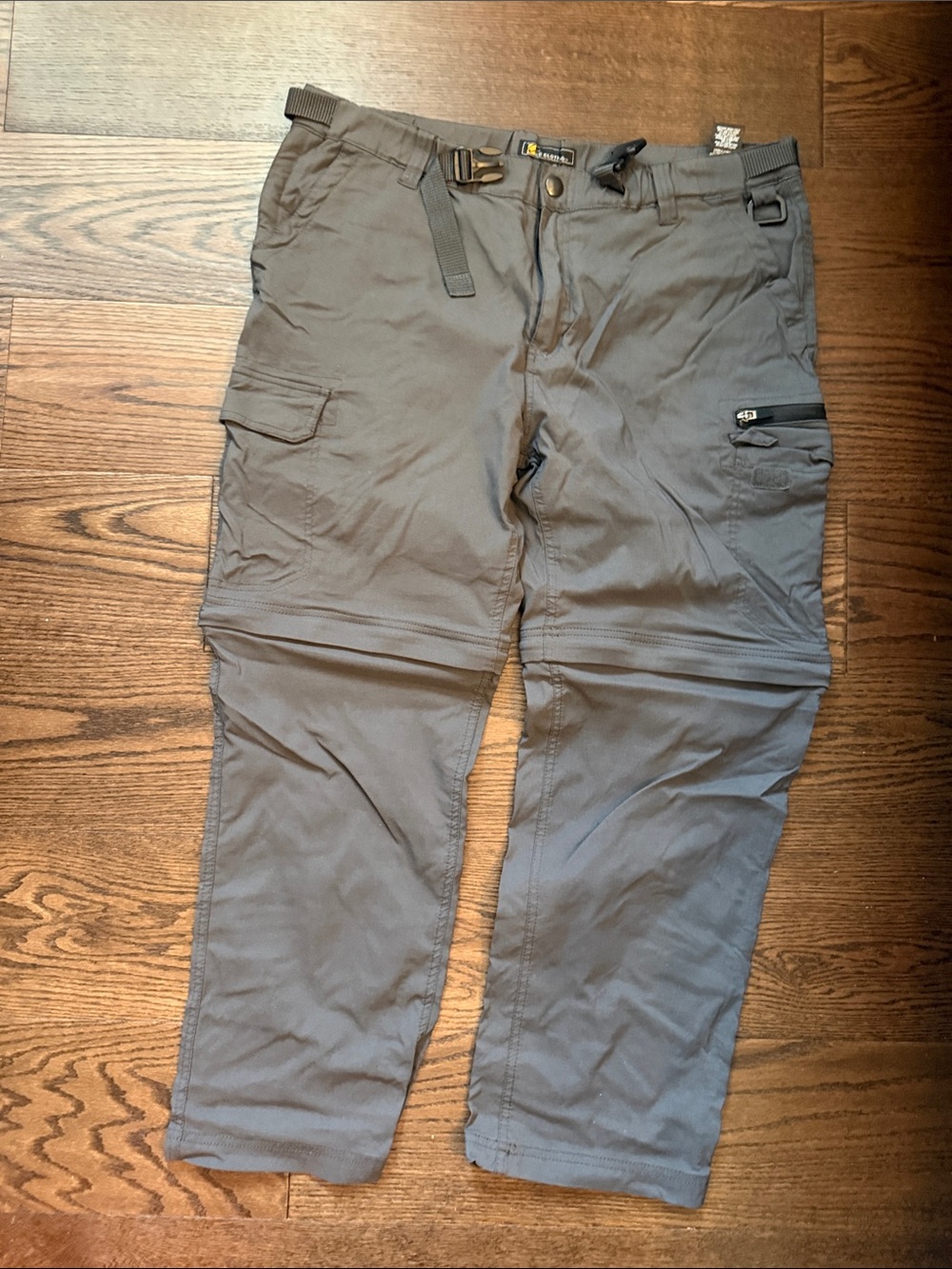 Men's Tactical Zip-Off Cargo Pants - Gray